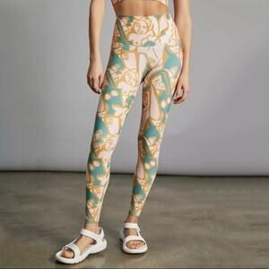 Anthropologie Dazey LA Legging Ani Figures Artsy Abstract Printed High Rise